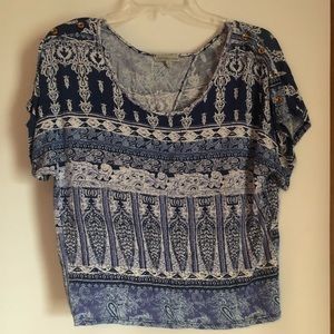 Crop top with open back